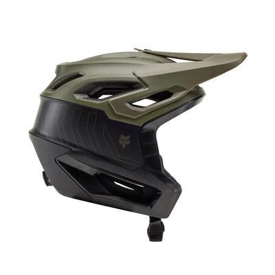 Fox Dropframe Pro Runn Helmet in Olive Green