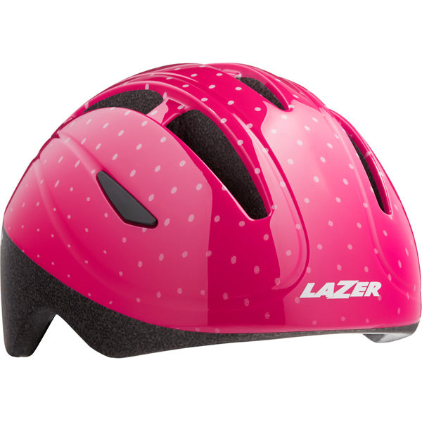 Lazer Bob+ Helmet, Pink Dots, Uni-Size Kids