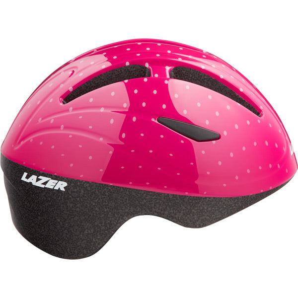 Lazer Bob+ Helmet, Pink Dots, Uni-Size Kids