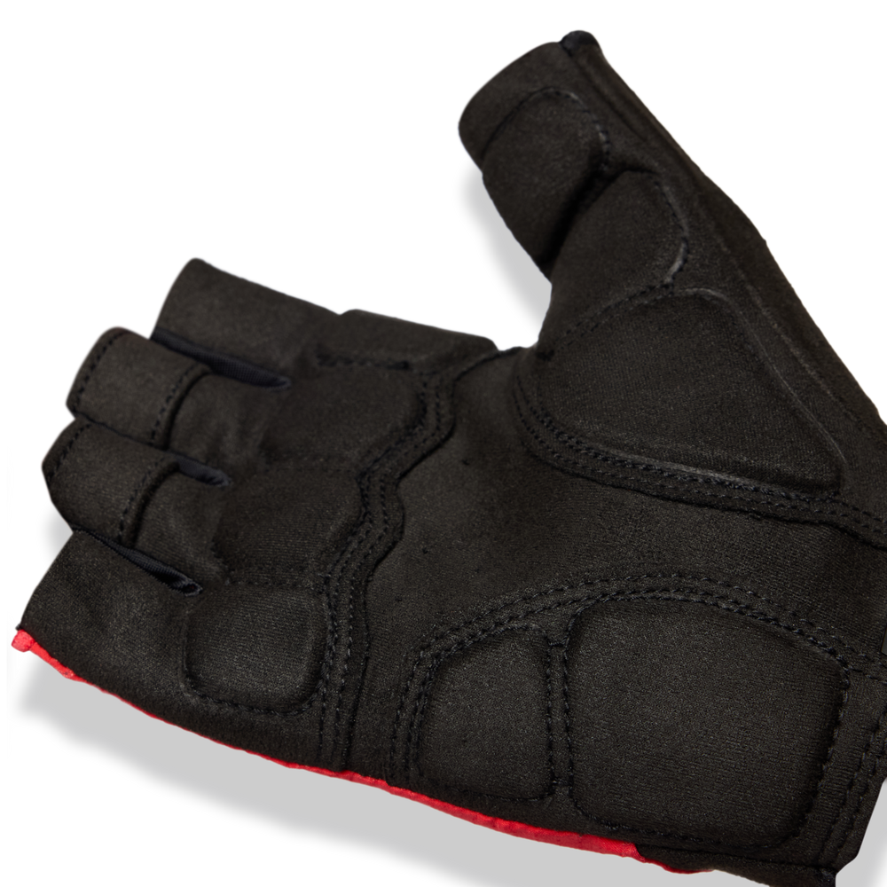 2026 GIRO Bravo II Gel Men's Road Cycling Gloves in Flame Red