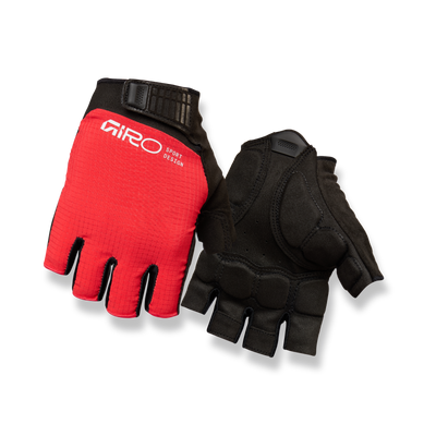 2026 GIRO Bravo II Gel Men's Road Cycling Gloves in Flame Red