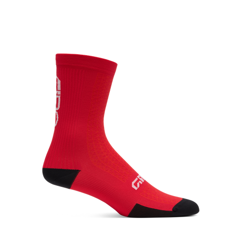 2026 GIRO HRC Team Unisex Cycling Socks in Flame Red