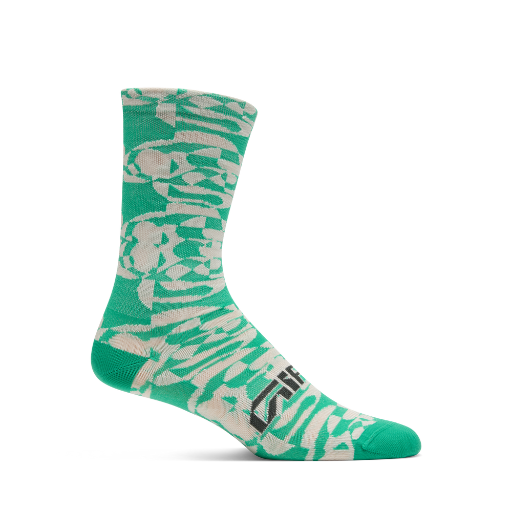 2026 GIRO Comp Racer High Rise Unisex Cycling Socks in Green Rush