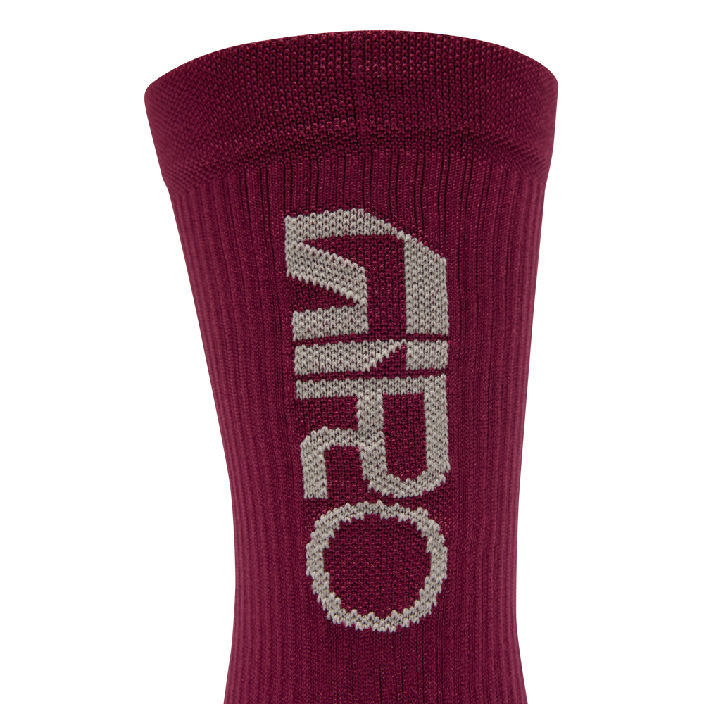 2026 GIRO HRC Team Unisex Cycling Socks in Dark Maroon-image-4