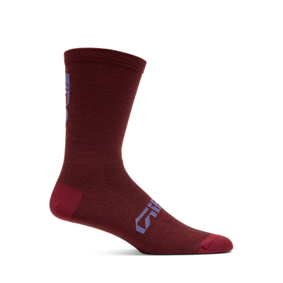 2026 GIRO Seasonal Merino Unisex Cycling Socks in Dark Brown