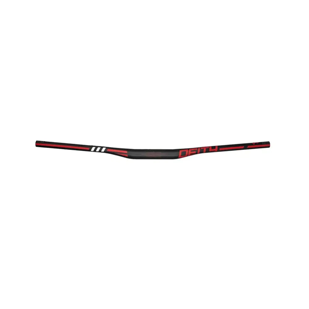 Deity Skywire Carbon Handlebar 35mm Bore 15mm Rise 800mm in Red