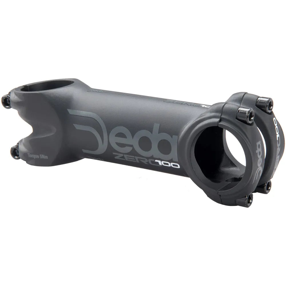 Deda Zero100 Alloy Stem in Black On Black