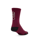 2026 GIRO HRC Team Unisex Cycling Socks in Dark Maroon