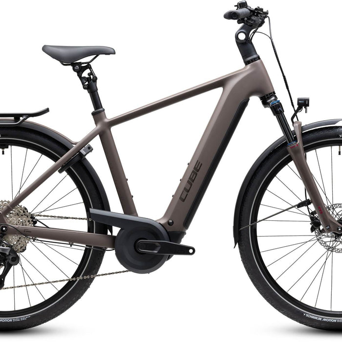 Cube Kathmandu Hybrid One 800 Electric Hybrid Bike in Cedar/Chrome | 2027