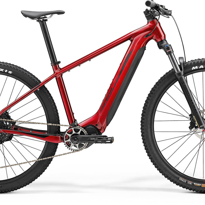 2024 Merida eBig Nine 675 Electric Hardtail Mountain Bike in Red