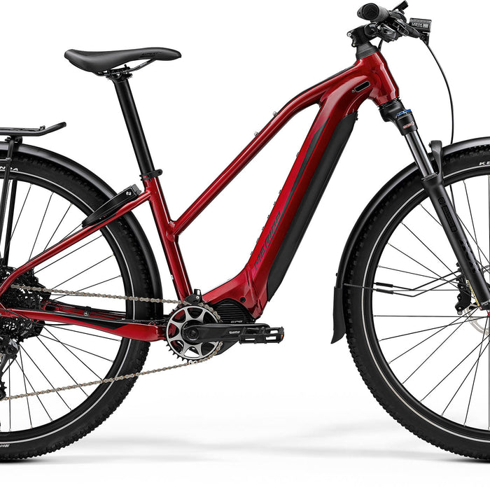 2024 Merida eBig Tour 675 Electric Hybrid Bike in Red