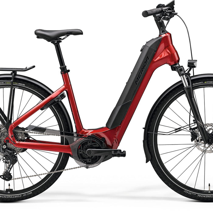 2026 Merida eFloat City 600 EQ Electric Hybrid Bike in Dark Strawberry