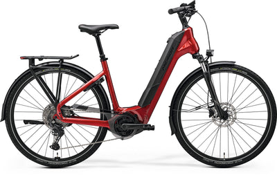 2026 Merida eFloat City 600 EQ Electric Hybrid Bike in Dark Strawberry
