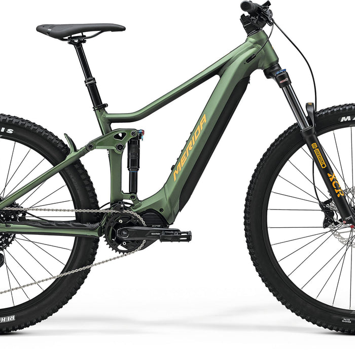 2024 Merida eOne-Forty 400 SE Electric Full Suspension Mountain Bike in Green