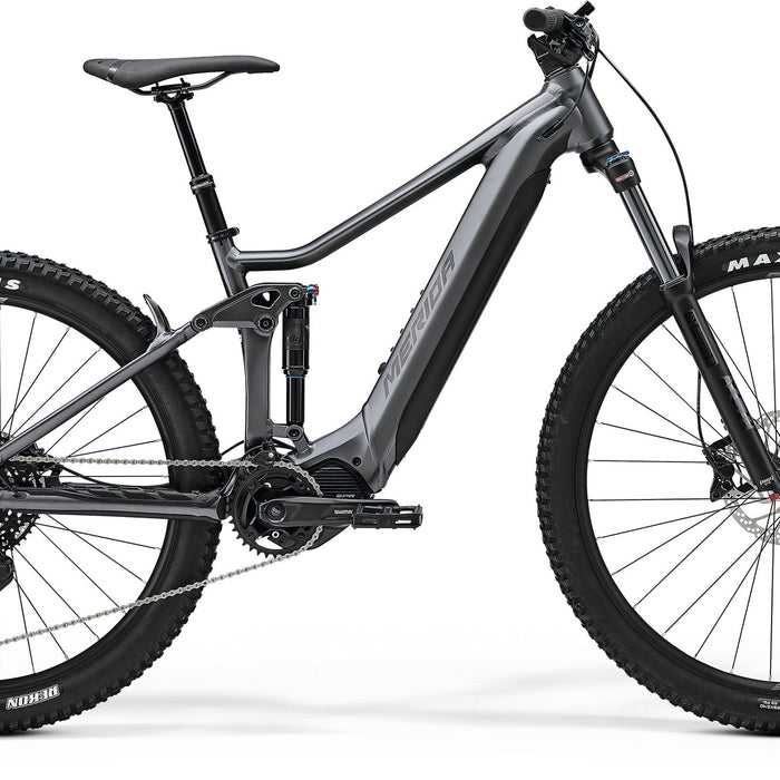 2024 Merida eOne-Forty 400 SE Electric Full Suspension Mountain Bike in Grey