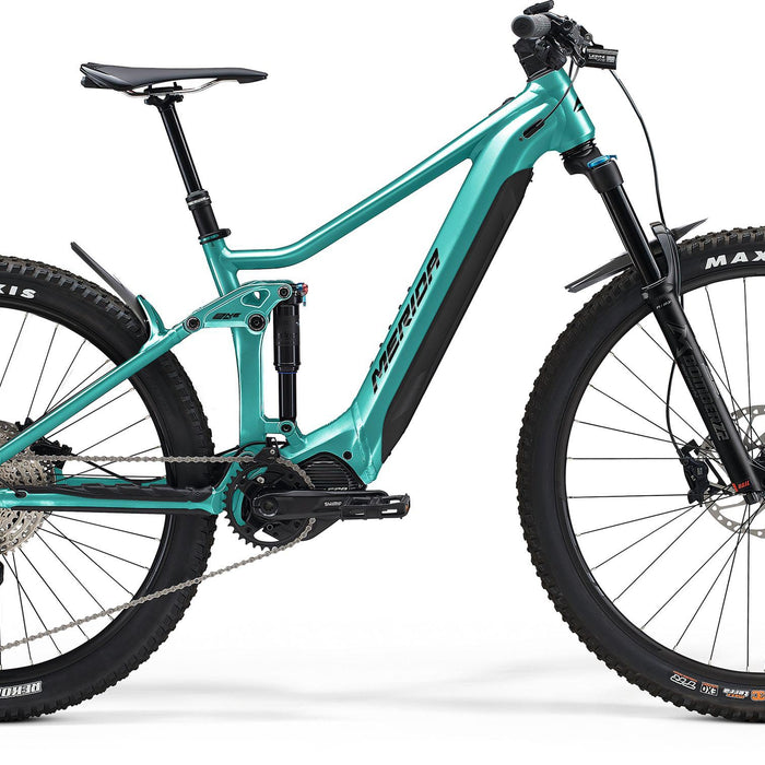 2023 Merida eOne-Forty 500 Electric Full Suspension Mountain Bike in Blue