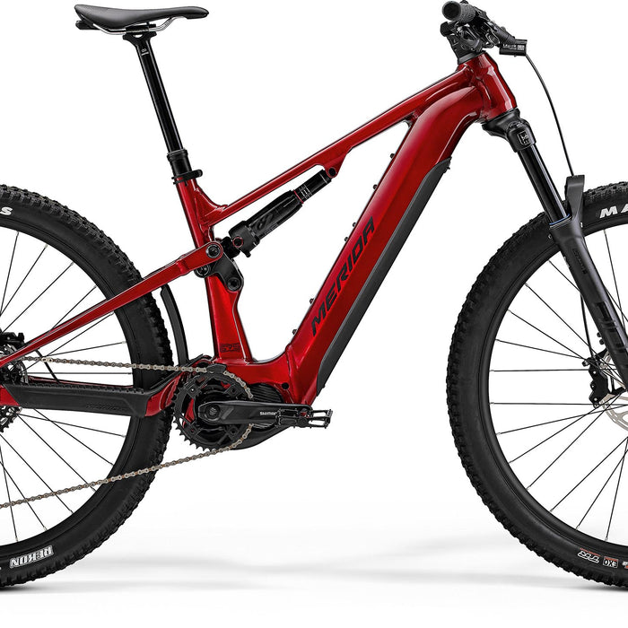 2024 Merida eOne-Forty 675 Electric Full Suspension Mountain Bike in Red