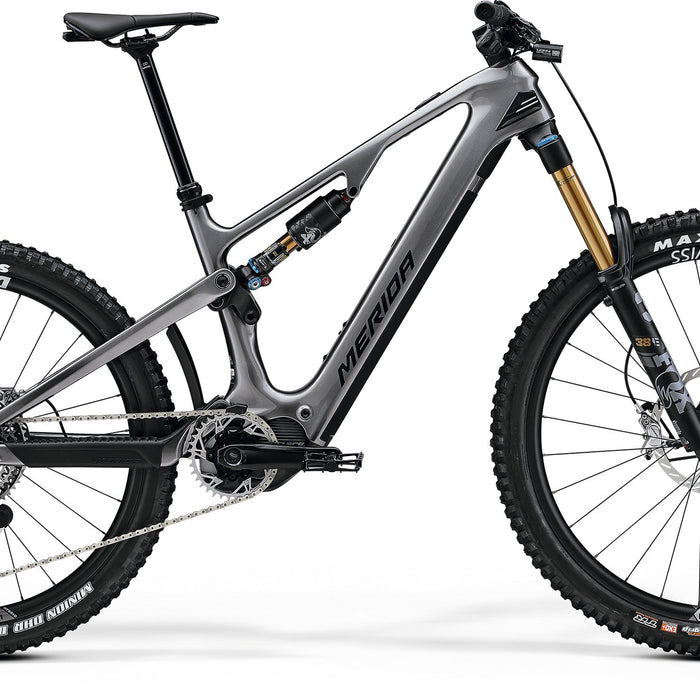 2025 Merida eOne-Sixty 10K Electric Full Suspension Mountain Bike in Grey