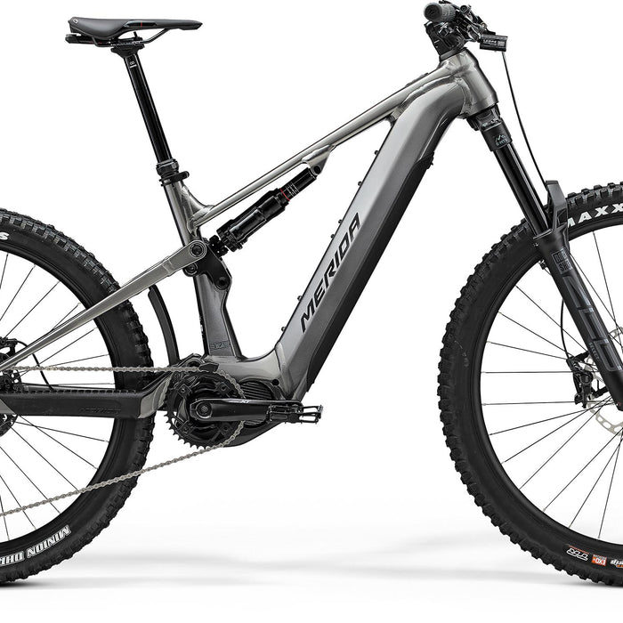 2025 Merida eOne-Sixty 675 Electric Full Suspension Mountain Bike in Grey