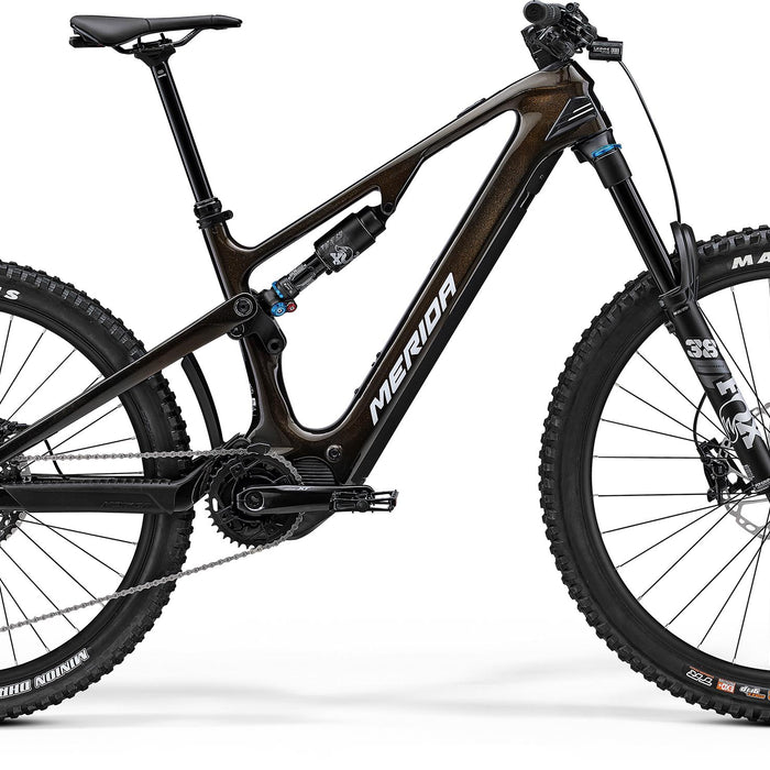 2024 Merida eOne-Sixty 7000 Electric Full Suspension Mountain Bike in Gold