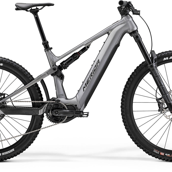 2024 Merida eOne-Sixty 875 Electric Full Suspension Mountain Bike in Grey