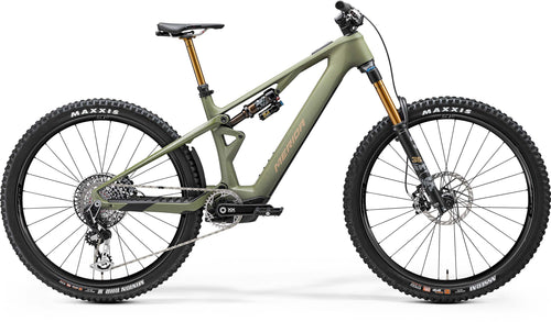 2025 Merida eOne-Sixty SL 10K Electric Full Suspension Mountain Bike in Green