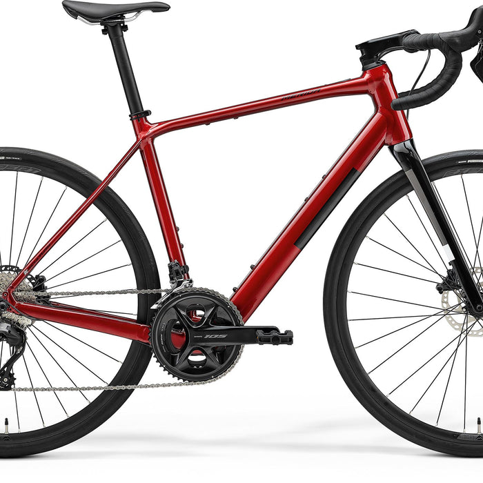 2025 Merida eScultura 400 Electric Road Bike in Red