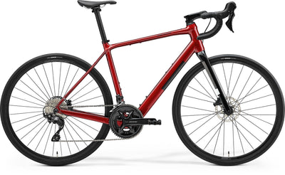 2025 Merida eScultura 400 Electric Road Bike in Red