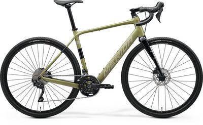 2026 Merida eSilex 400 Electric Road Bike in Low Key Green