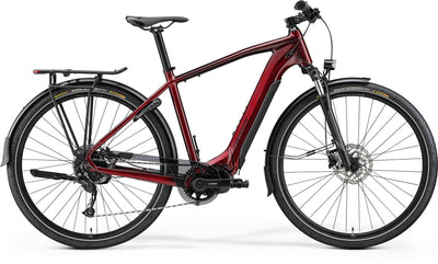 2023 Merida eSpresso 400 S EQ Electric Hybrid Bike in Red