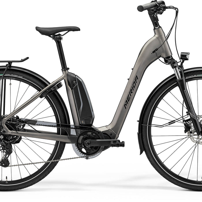 2026 Merida eSpresso City 300 EQ SE Electric Hybrid Bike in Warm Slate Grey