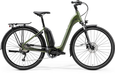 2023 Merida eSpresso City 300SE EQ 418Wh Electric Hybrid Bike in Green
