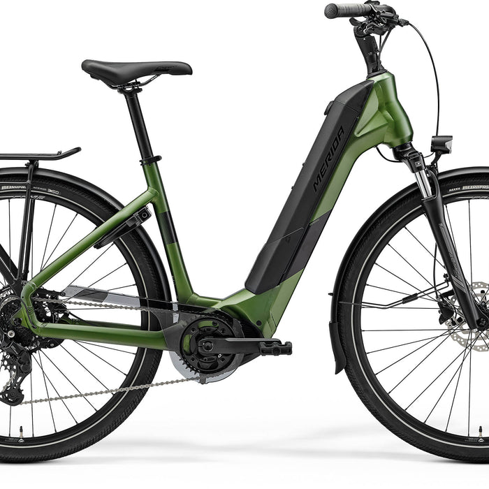 2026 Merida eSpresso City 400 EQ Electric Hybrid Bike in Silk Fog Green