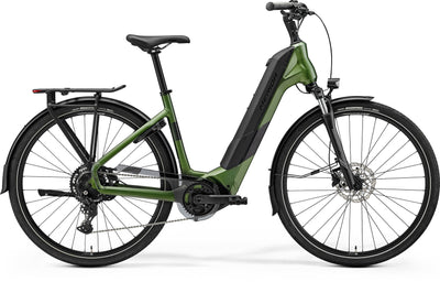 2026 Merida eSpresso City 400 EQ Electric Hybrid Bike in Silk Fog Green