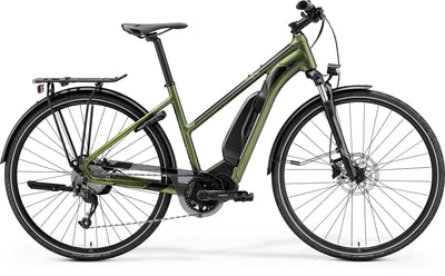 2023 Merida eSpresso 300SE EQ 418Wh Womens Electric Hybrid Bike in Green
