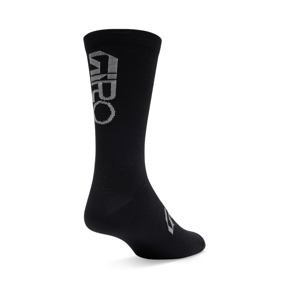 2026 GIRO Seasonal Merino Unisex Cycling Socks in Black/Grey