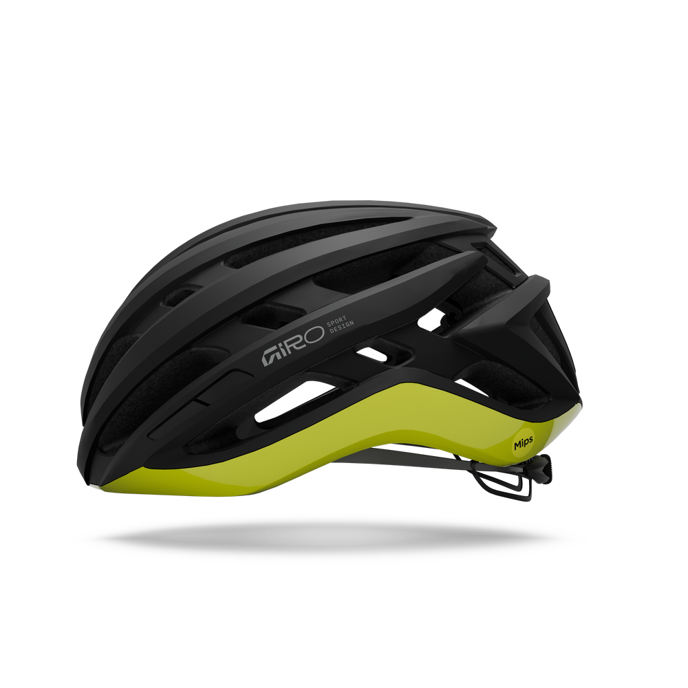 2026 GIRO Agilis Mips Unisex Road Cycling Helmet in Black/Hi Viz