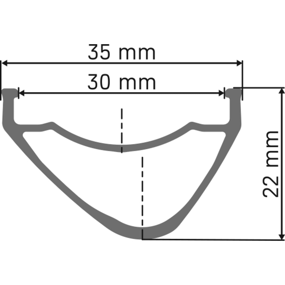 DT Swiss EX 1700 wheel, 30 mm rim, 20 x 110 m BOOST axle, 29 inch front