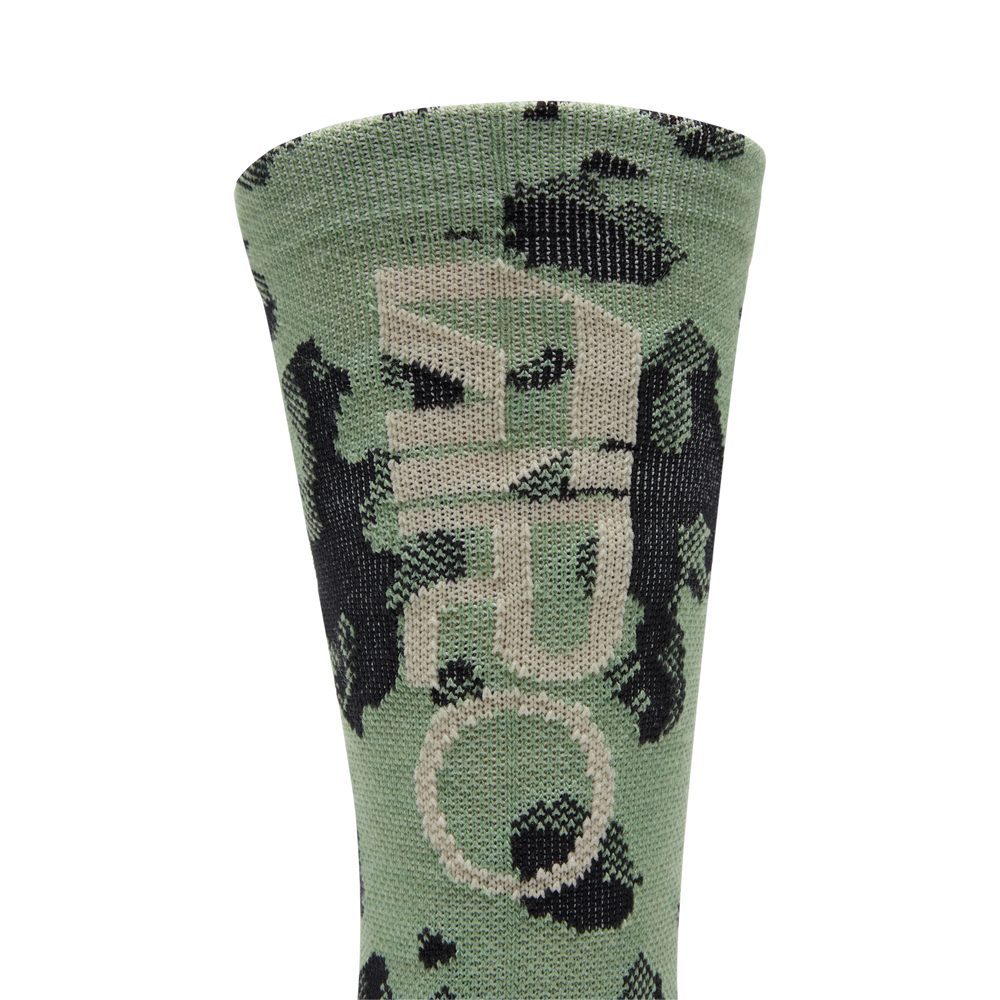 2026 GIRO Seasonal Merino Unisex Cycling Socks in Motion Green-image-4