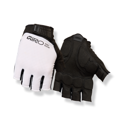 2026 GIRO Bravo II Gel Men's Road Cycling Gloves in White