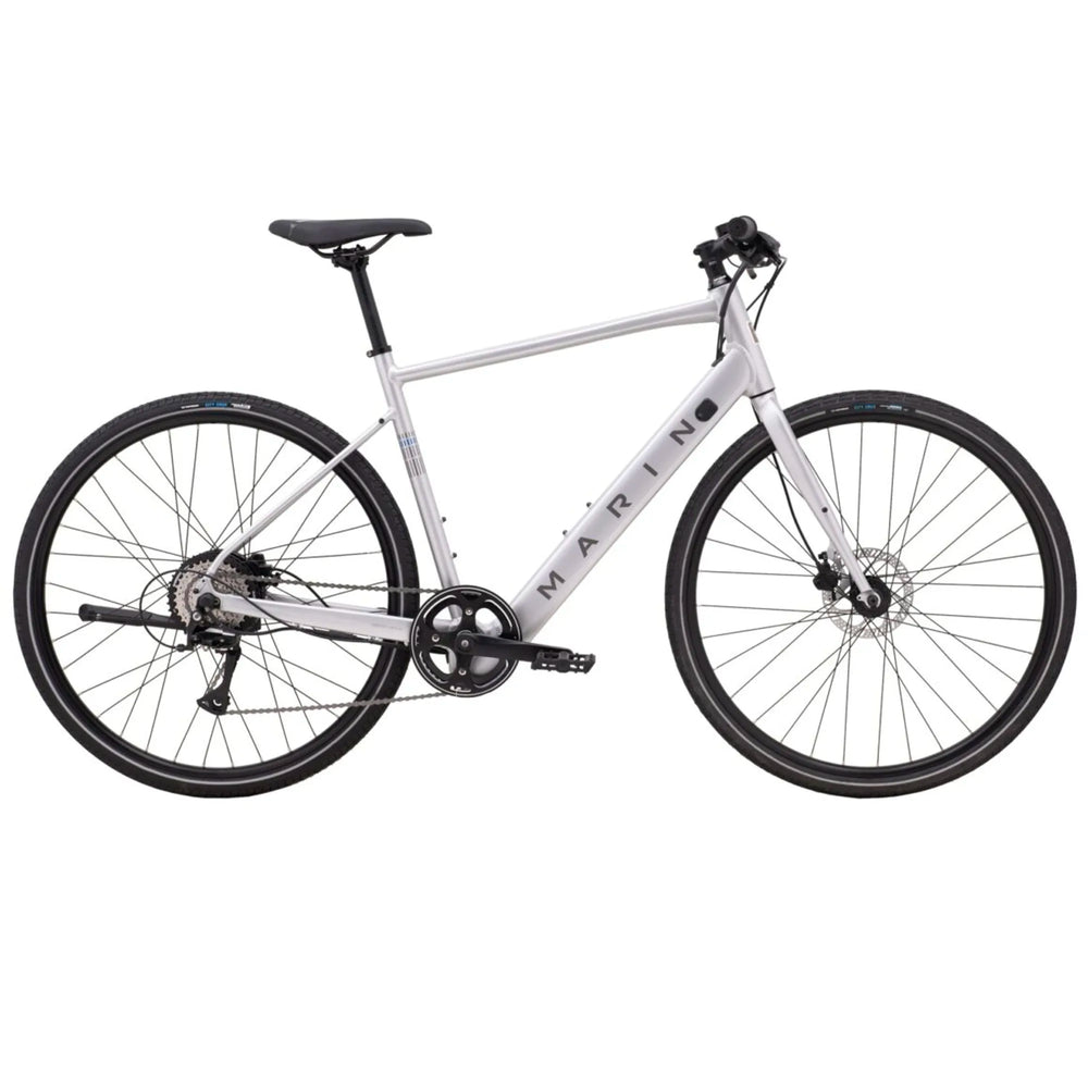 2025 Marin Fairfax E  Hybrid Bike in Silver