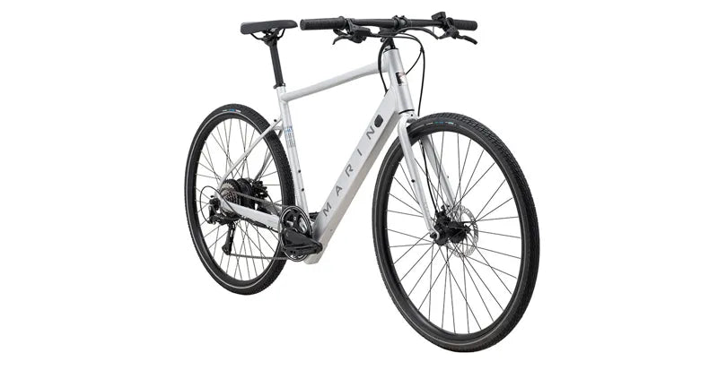 2025 Marin Fairfax E  Hybrid Bike in Silver