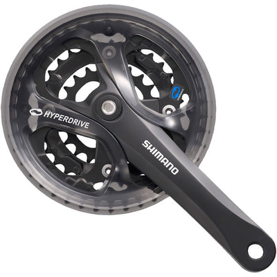Shimano FC-M361 chainset, square taper - 48 / 38 / 28T - 175 mm black