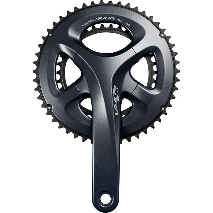 Shimano Sora R3000 Chainset 9-speed Double Compact 50/34 in Grey 175mm