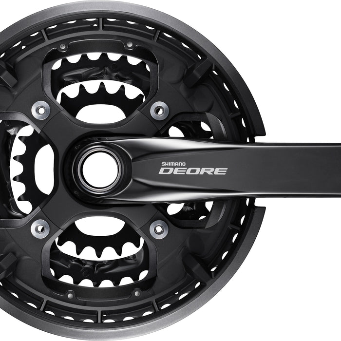 FC-T6010 Deore 10-speed chainset, 48/36/26T, with chainguard, black, 170 mm