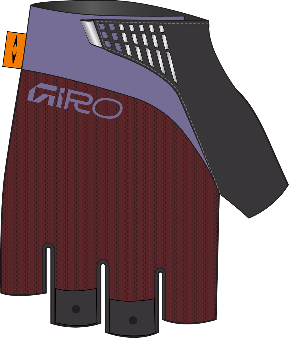 2026 GIRO Supernatural W Women's Road Cycling Gloves in Dark Maroon