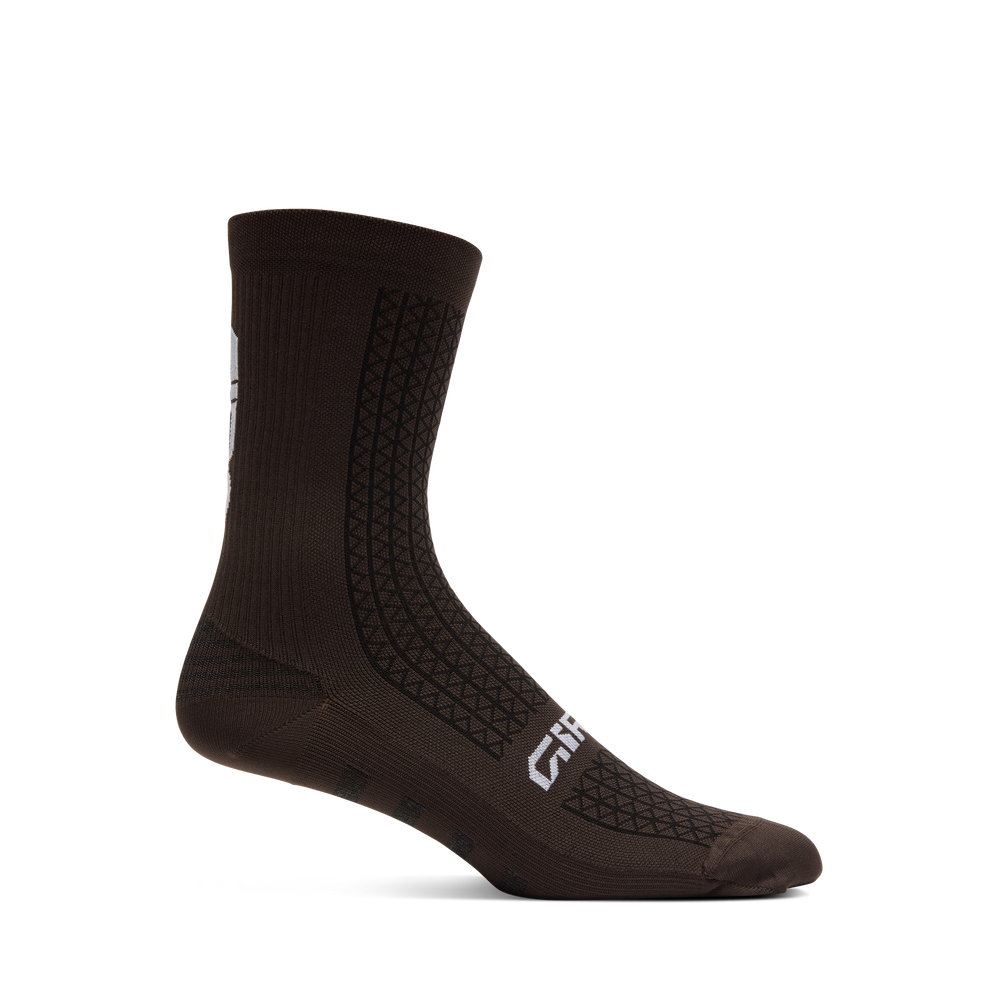 2026 GIRO HRC+Grip Unisex Cycling Socks in Dark Brown