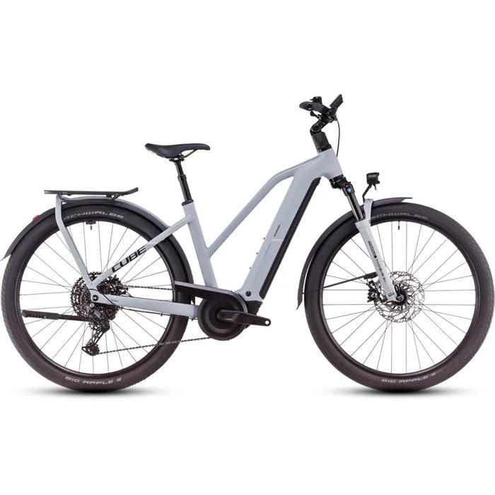 2025 Cube Kathmandu Trapeze Frame Hybrid Ex 800 Electric Bike in Grey