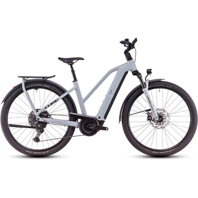2025 Cube Kathmandu Trapeze Frame Hybrid Ex 800 Electric Bike in Grey