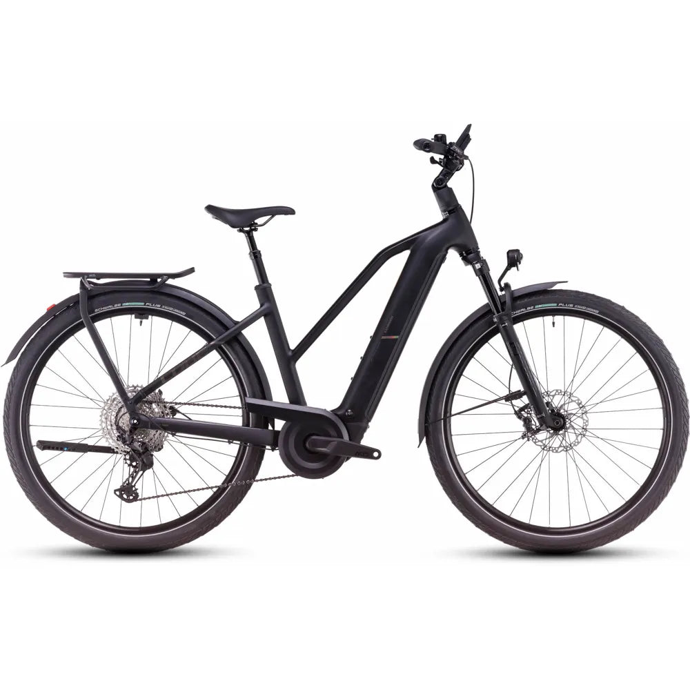 2025 Cube Kathmandu Trapeze Frame Hybrid Exc 800 Electric Bike in Black